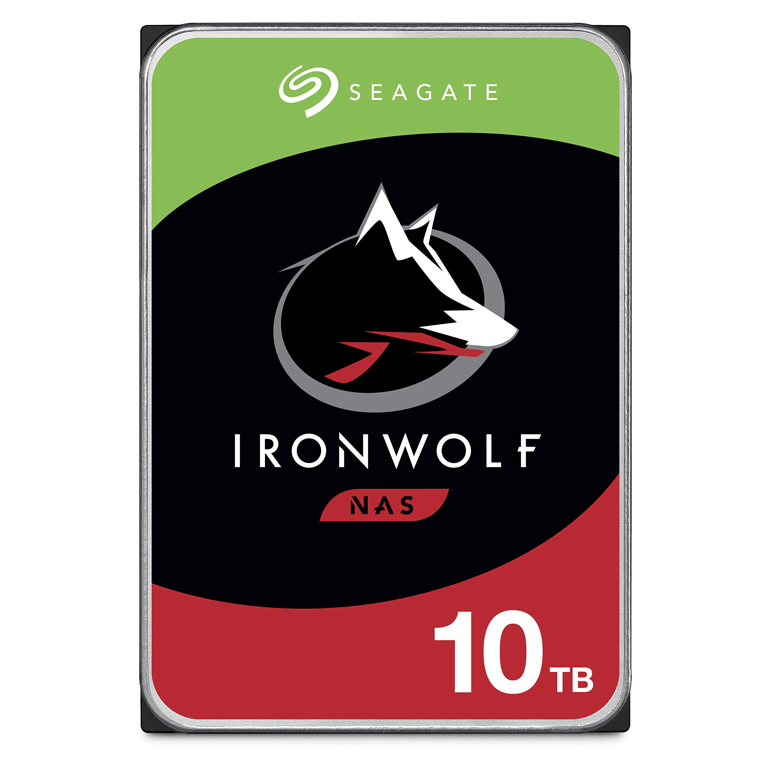 Seagate IronWolf 10TB 10000VN4 2本セット Seagate IronWolf 10 To, Disque dur interne NAS HDD, CMR 3,5